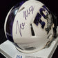Tcu Horned Frogs Tre'von Moehrig Autographed Speed Mini Helmet Jsa Coa