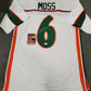 Miami Hurricanes Santana Moss Autographed Signed Jersey Jsa  Coa