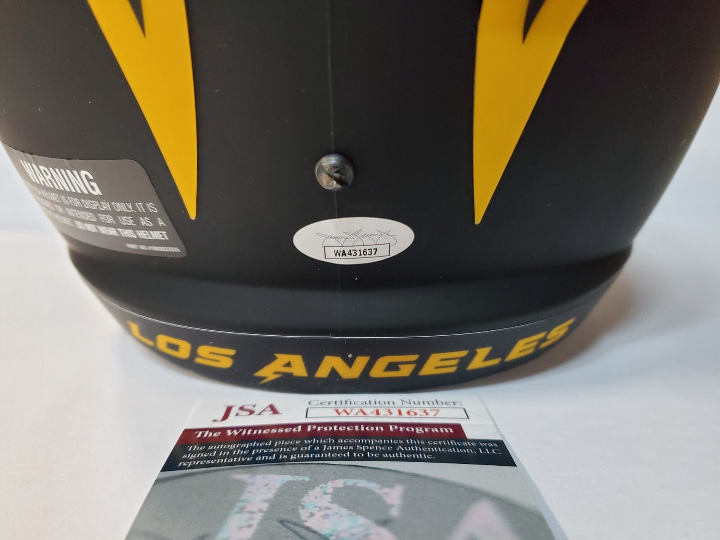San Diego Chargers Eric Weddle Signed 3X Insc Full Sz Eclipse Rep Helmet Jsa Coa