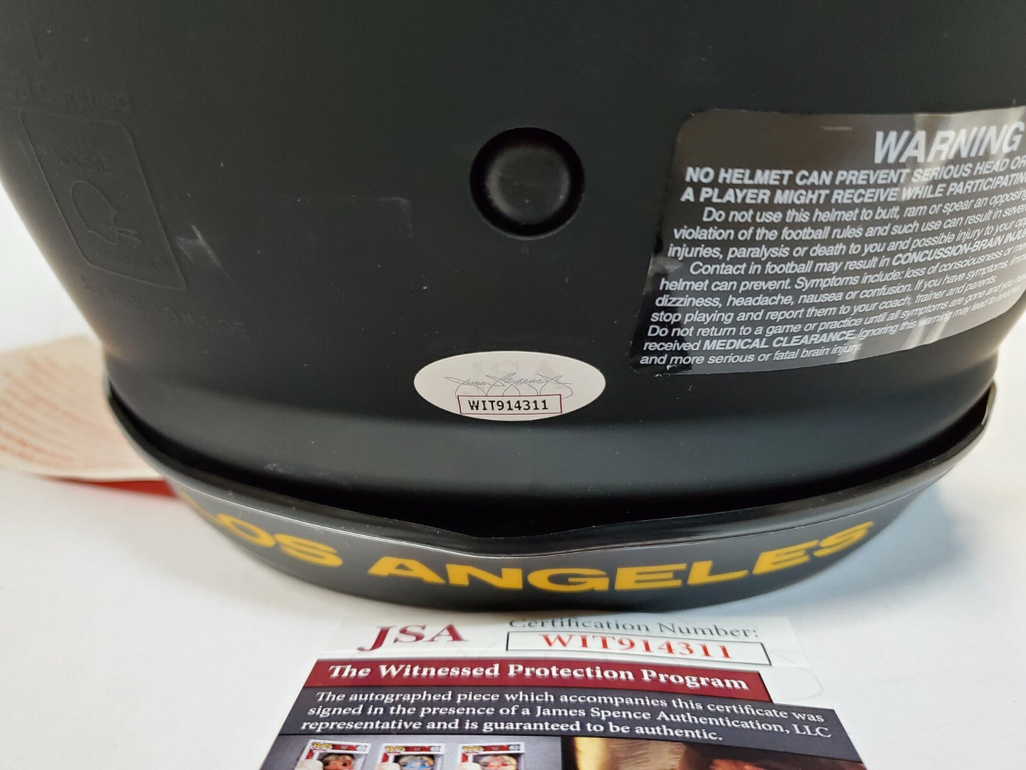 La Rams Jalen Ramsey Autograph Signed Full Size Authentic Eclipse Helmet Jsa Coa