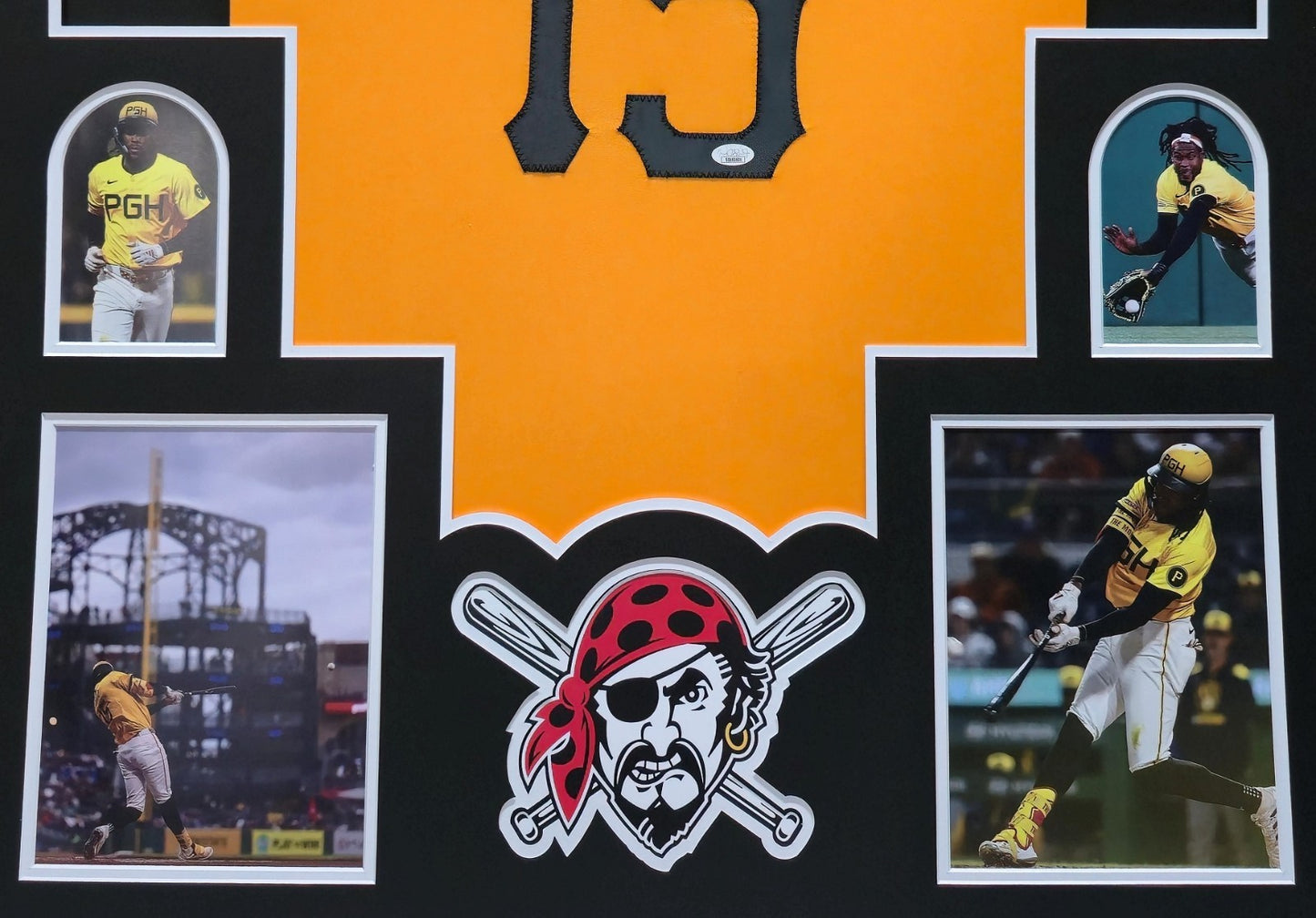 Framed Pittsburgh Pirates Oneil Cruz Autographed Signed Jersey Jsa Coa