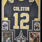 Framed New Orleans Saints Marques Colston Autographed Signed Jersey Jsa Coa