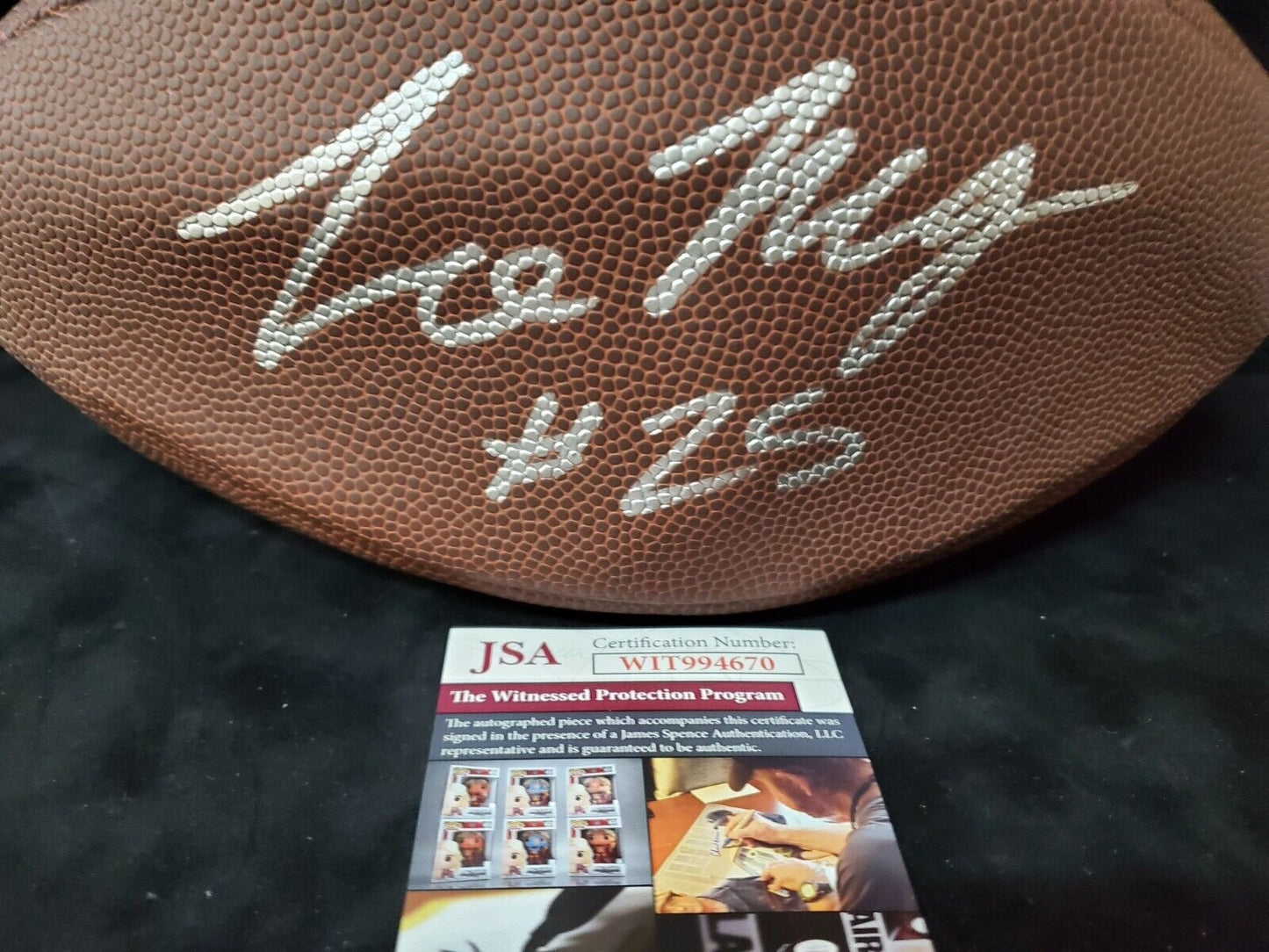 MVP Authentics Las Vegas Raiders Tre'von Moehrig Autographed Signed Football Jsa Coa 121.50 sports jersey framing , jersey framing