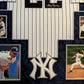 Framed Suede Roger Clemens Autographed Signed New York Yankees Jersey Psa Coa