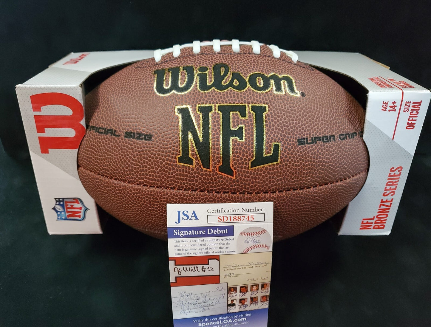 Philadelphia Eagles Jordan Davis Autographed Signed Nfl Football Jsa Coa