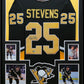 Framed Pittsburgh Penguins Kevin Stevens Autographed Signed Jersey Beckett Holo