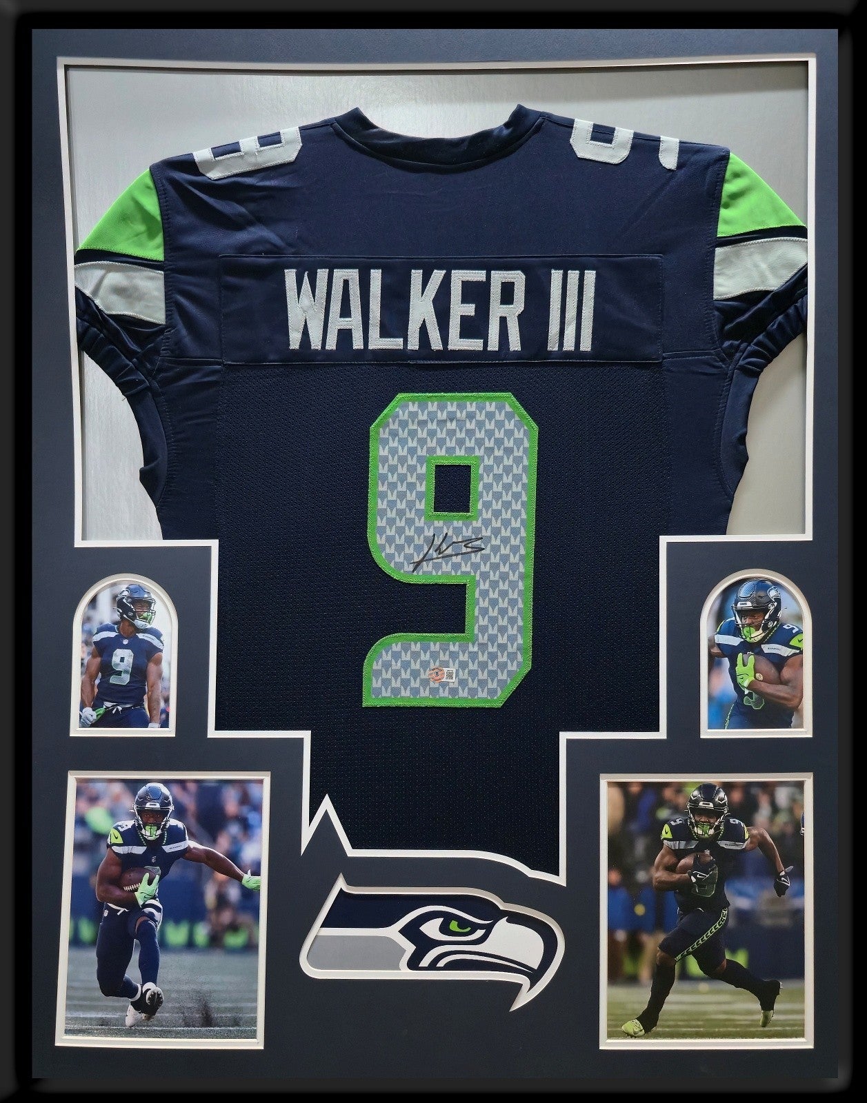 Framed Seattle Seahawks Kenneth Walker Iii Autographed Signed Jersey Jsa Coa