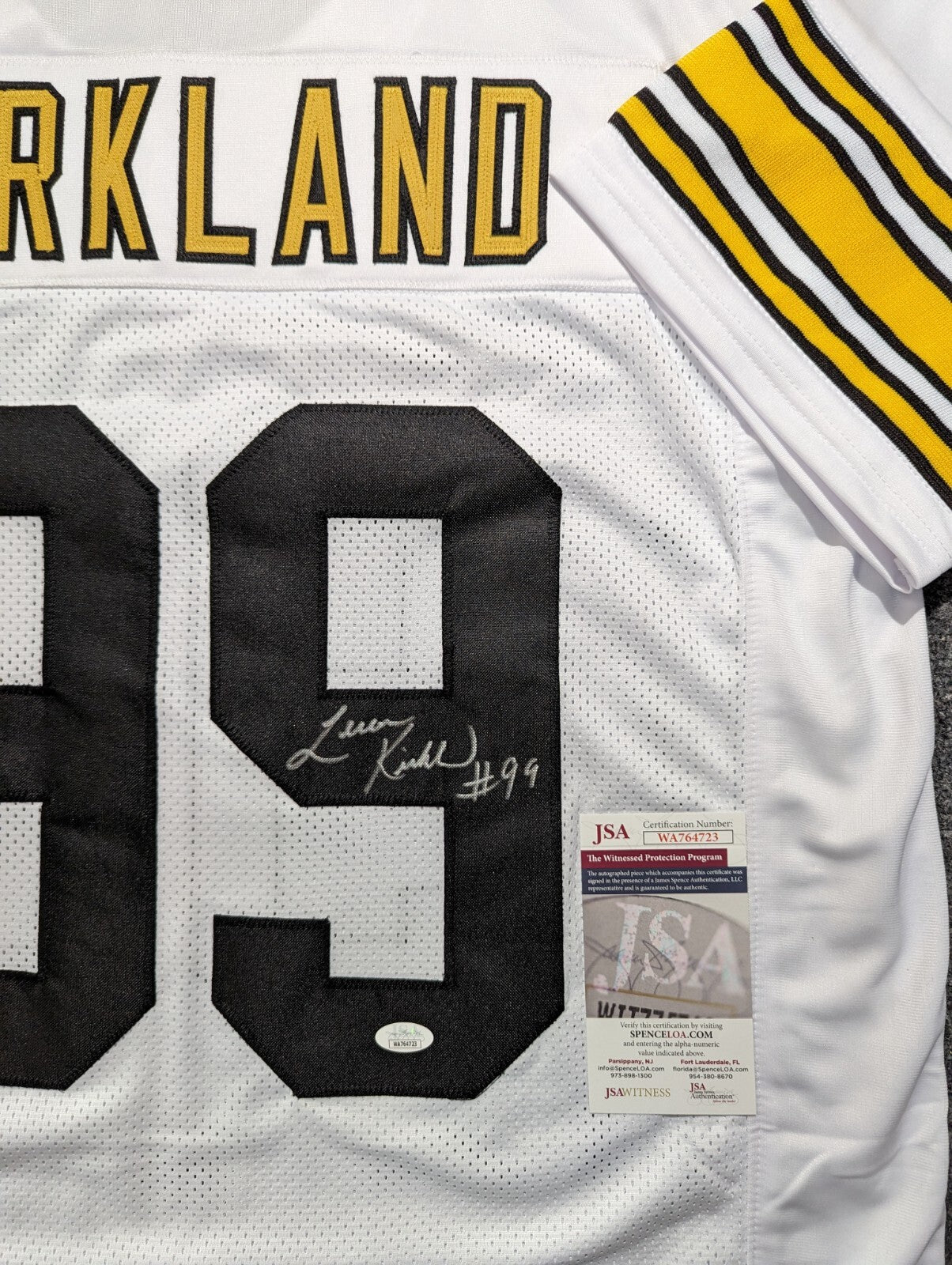 Pittsburgh Steelers Levon Kirkland Autographed Signed Jersey Jsa Coa