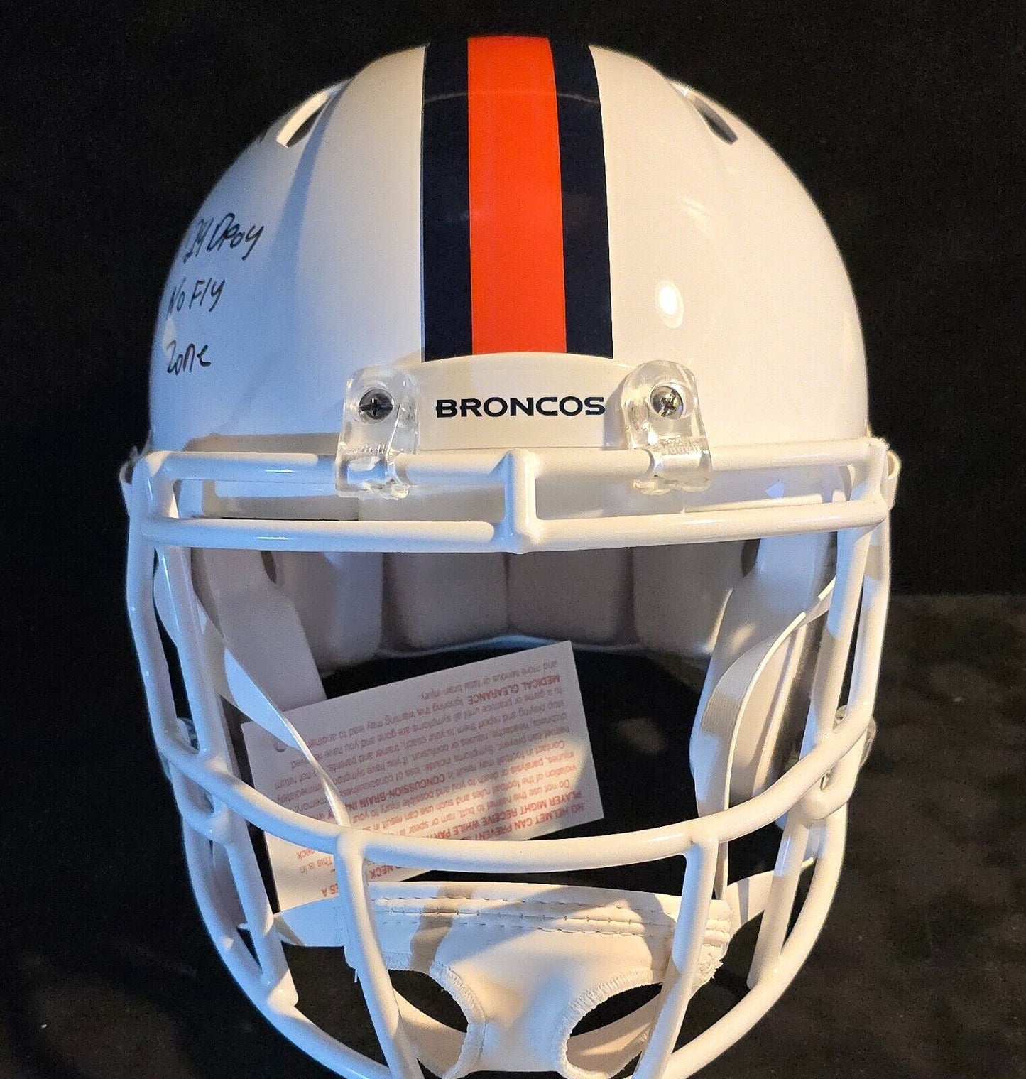 Denver Broncos Pat Surtain Ii Signed 2X Insc Authentic Full Size Helmet Beckett