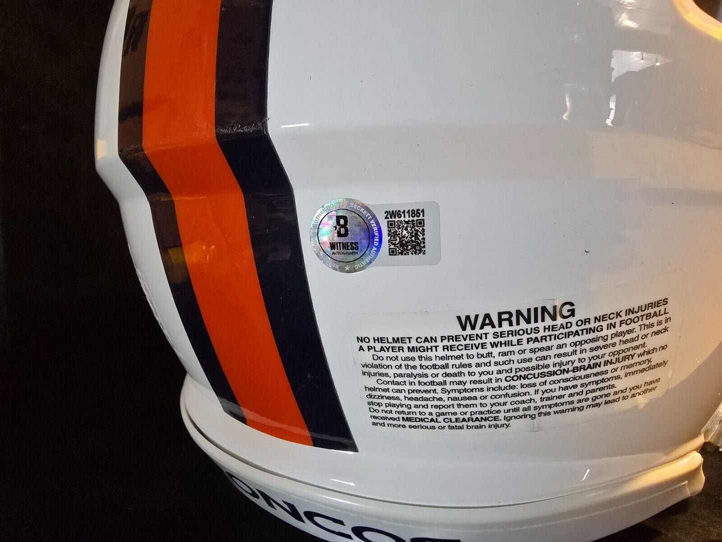 Denver Broncos Pat Surtain Ii Signed 2X Insc Authentic Full Size Helmet Beckett