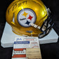 Pittsburgh Steelers Broderick Jones Autographed Flash Mini Helmet Jsa Coa