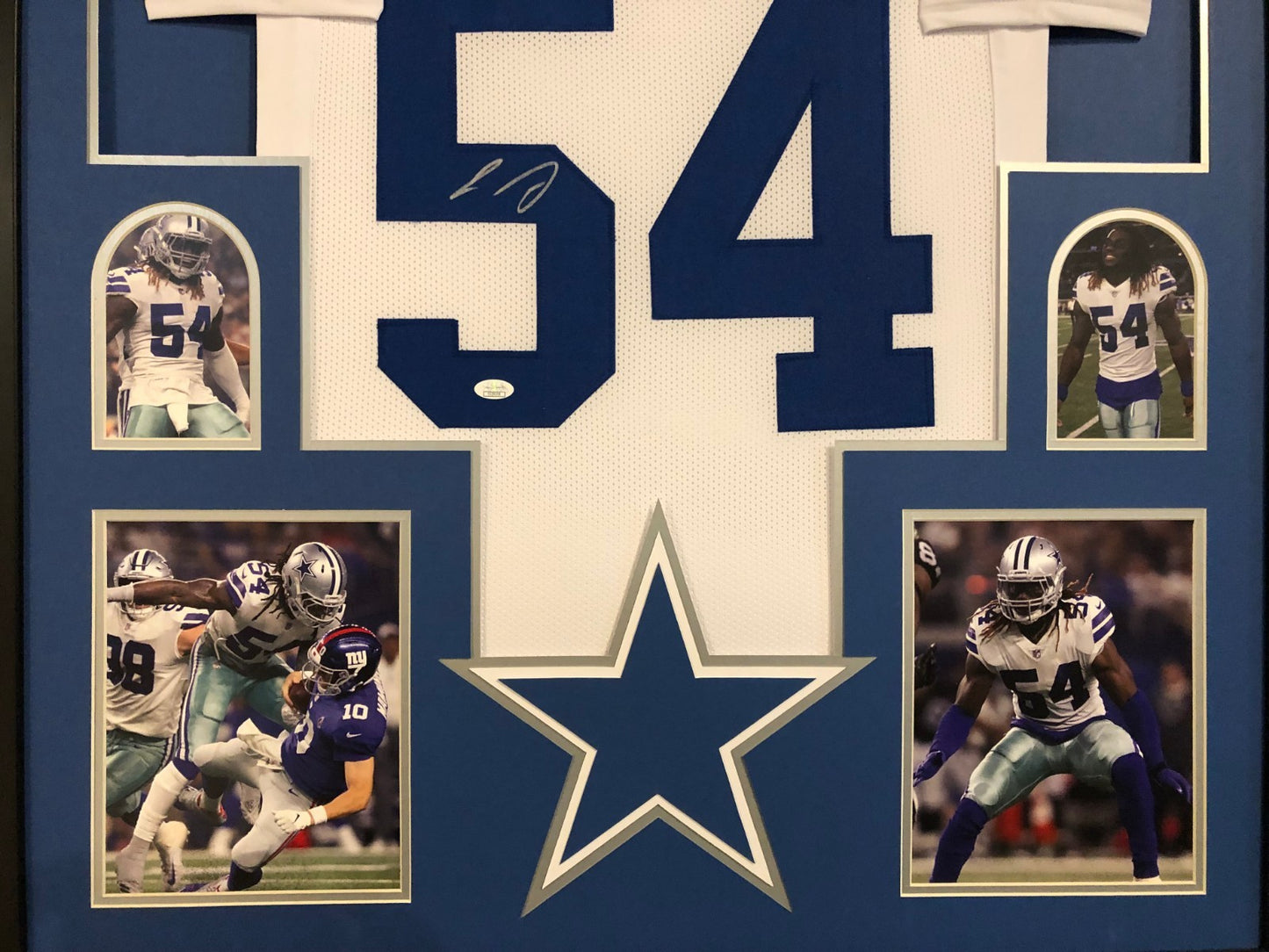 Framed Dallas Cowboys Jaylon Smith Autographed Signed Jersey Jsa Coa