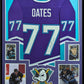 Framed Adam Oates Anaheim Mighty Ducks Autographed Signed Insc Jersey Jsa Coa