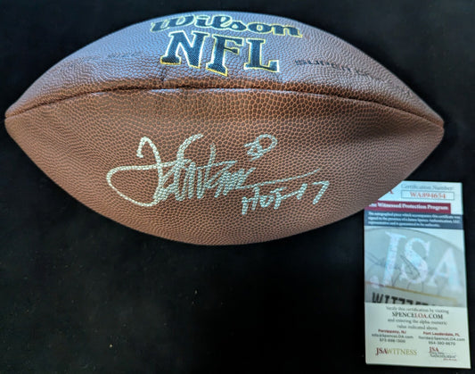 Denver Broncos Terrell Davis Signed Inscribed Nfl Football Jsa Coa