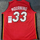 Miami Heat Alonzo Mourning Autographed Signed Jersey Jsa Coa