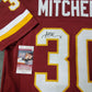 Washington Football Brian Mitchell Autographed Stat Jersey Jsa Coa