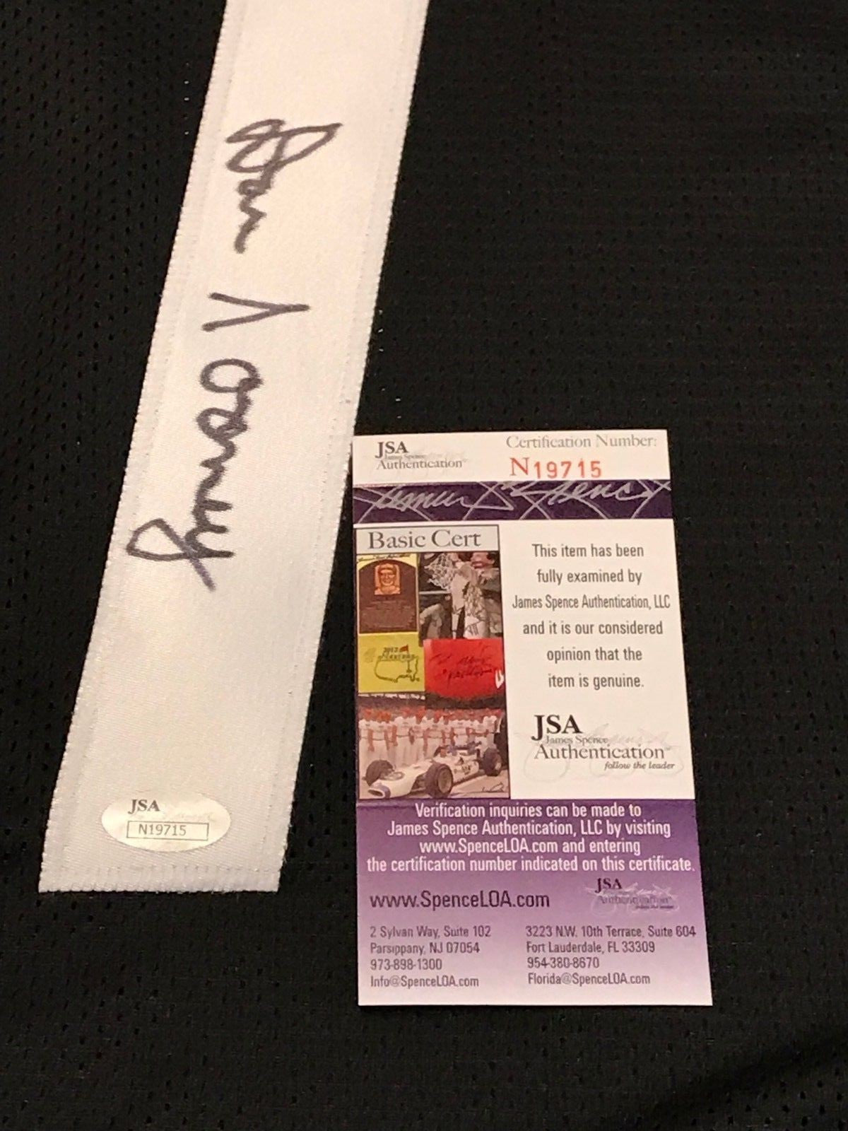 Dan Rooney Autographed Signed Pittsburgh Steelers Jersey Jsa  Coa