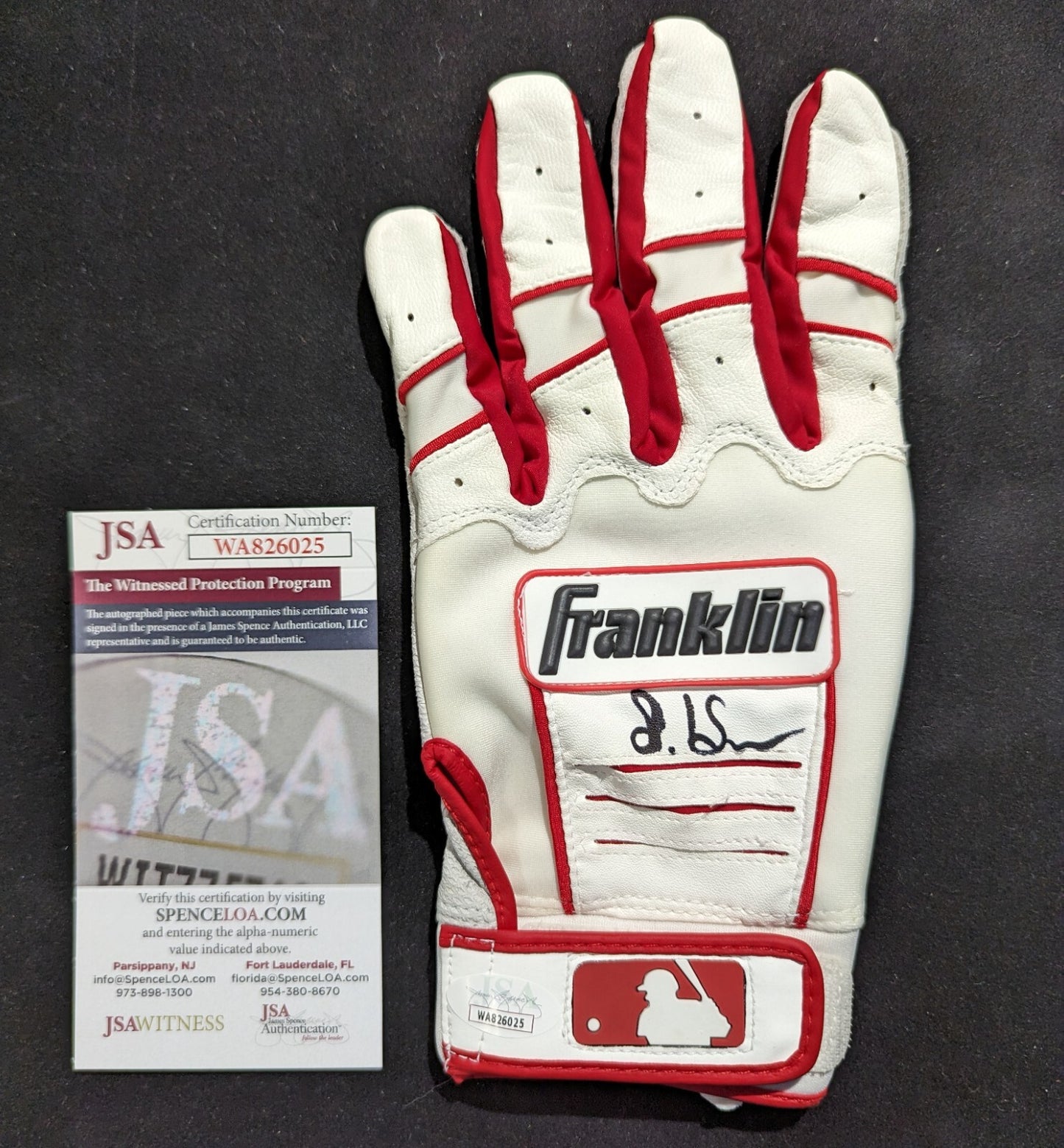 Cleveland Guardians Steven Kwan Autographed Signed Single Batting Glove Jsa Coa
