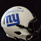 N.Y. Giants Daniel Jones Signed Full Size Speed Lunar Replica Helmet Bas Holo