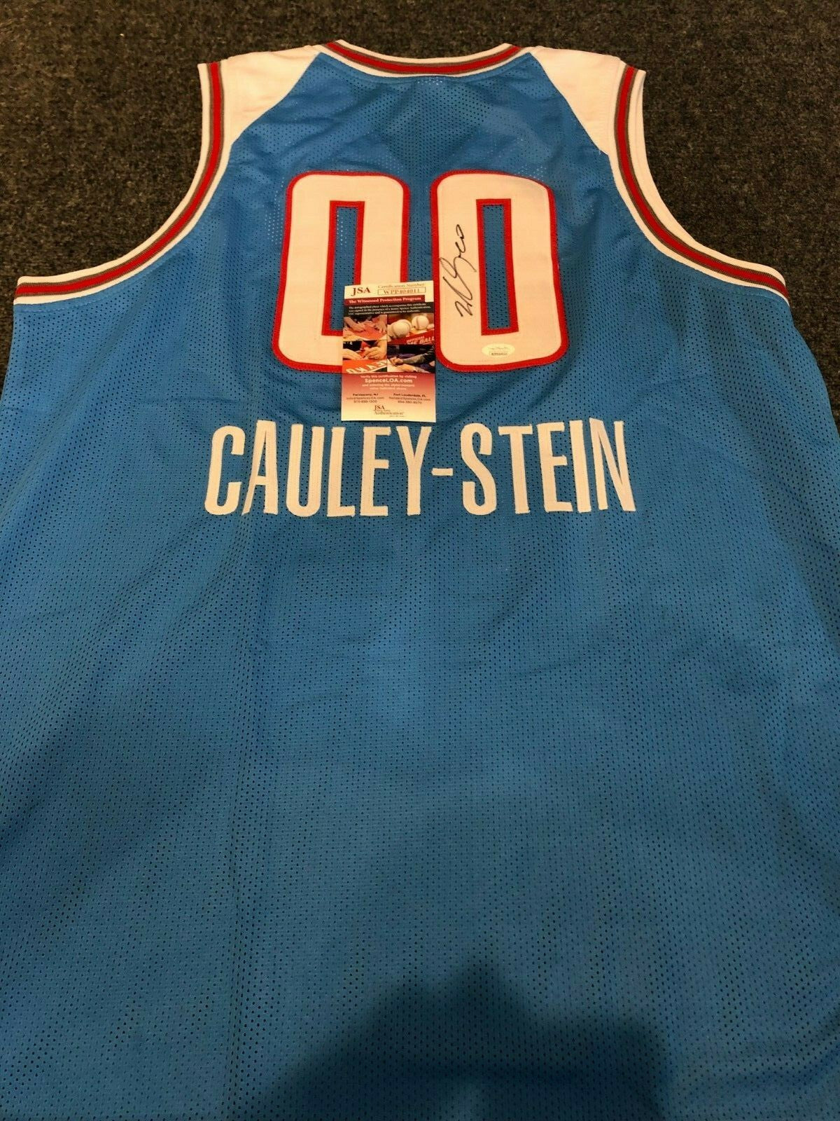 Sacramento Kings Willie Cauley Stein Autographed Signed Jersey Jsa Coa