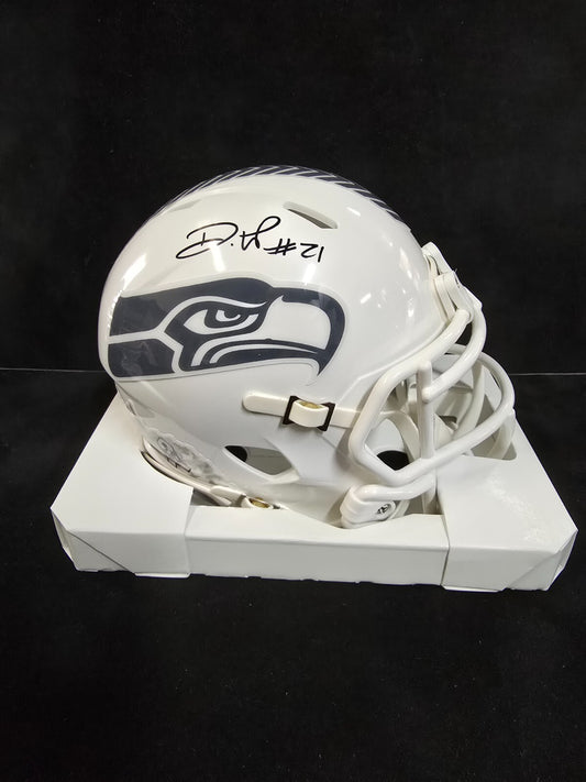 Seattle Seahawks Devon Witherspoon Signed Salute To Service Mini Helmet Beckett