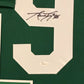 Framed Marty Lyons Autographed Signed New York Jets Jersey Jsa Coa