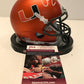Warren Sapp Autographed Signed Miami Hurricanes Mini Helmet Jsa Coa