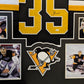 Framed Pittsburgh Penguins Tom Barrasso Autographed Signed Jersey Jsa Coa