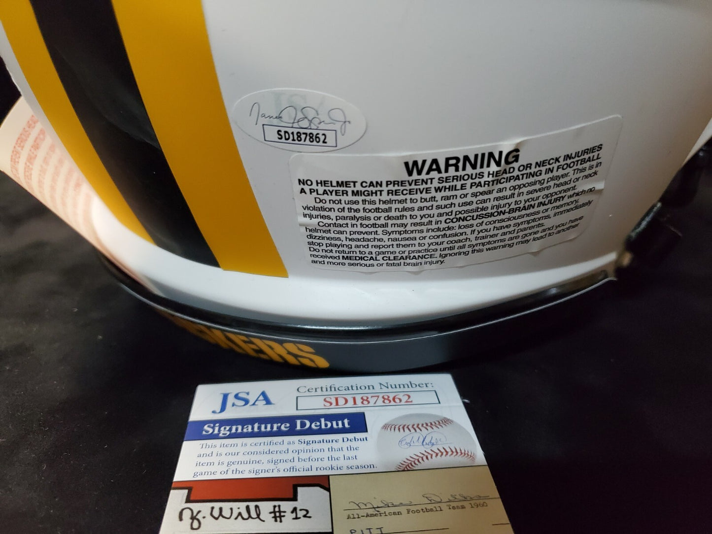 Green Bay Packers Eric Stokes Signed Insc Full Size Lunar Authentic Helmet Jsa