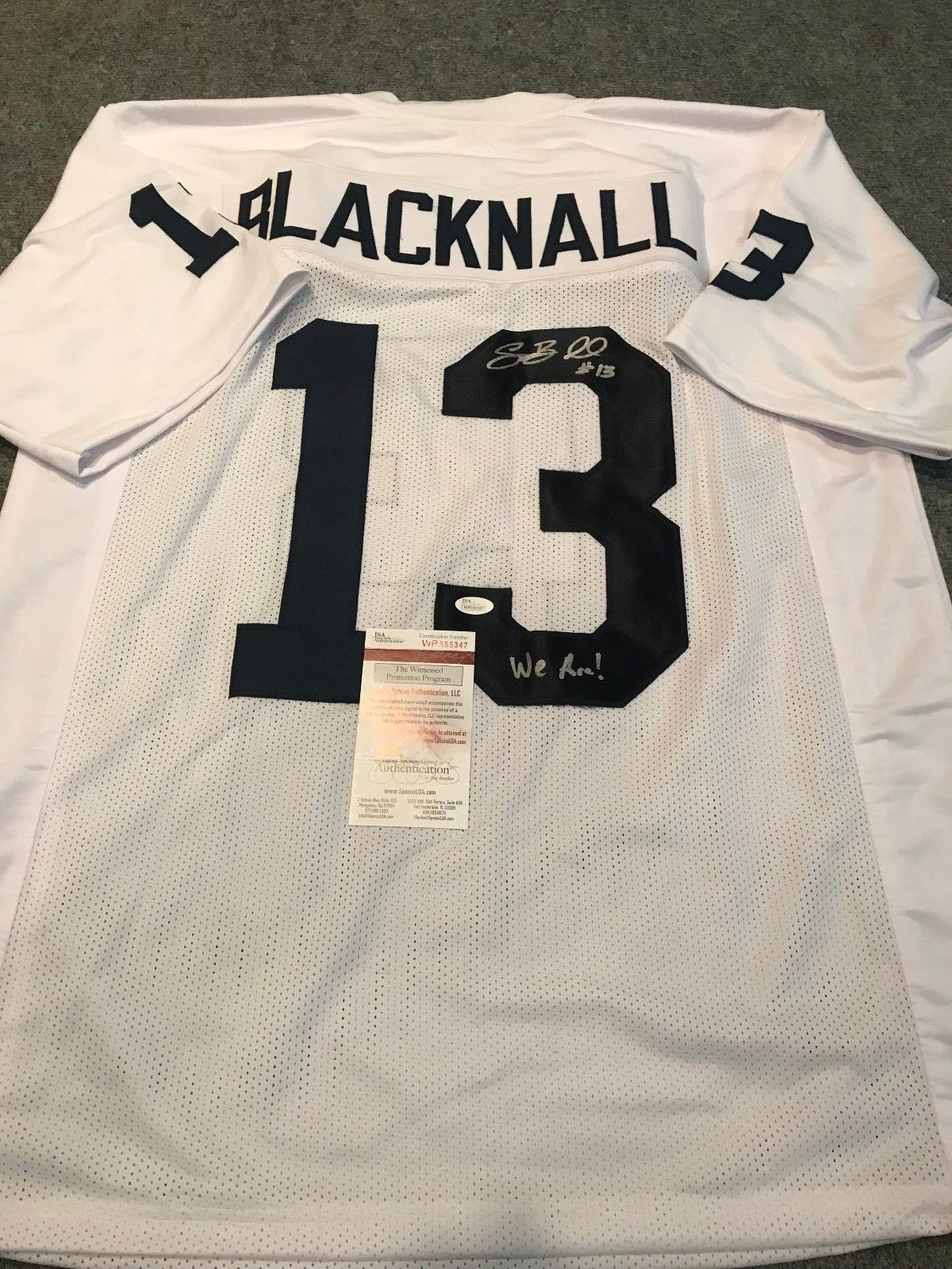 Saeed Blacknall Autographed Signed Inscribed Penn State Jersey Jsa Coa