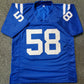 MVP Authentics Indianapolis Colts Gary Brackett Autographed Signed Jersey Jsa Coa 99 sports jersey framing , jersey framing