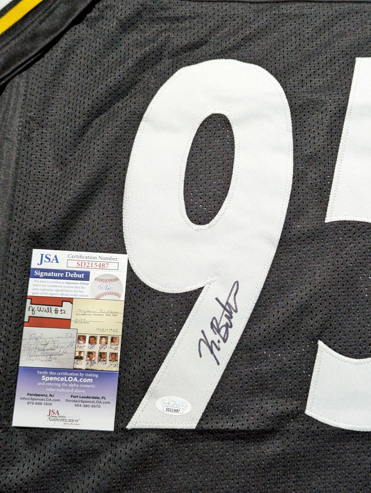 Pittsburgh Steelers Keeanu Benton Autographed Signed  Jersey Jsa Coa