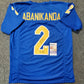 Pitt Panthers Israel "Izzy" Abanikanda Autographed Inscribed Jersey Jsa Coa