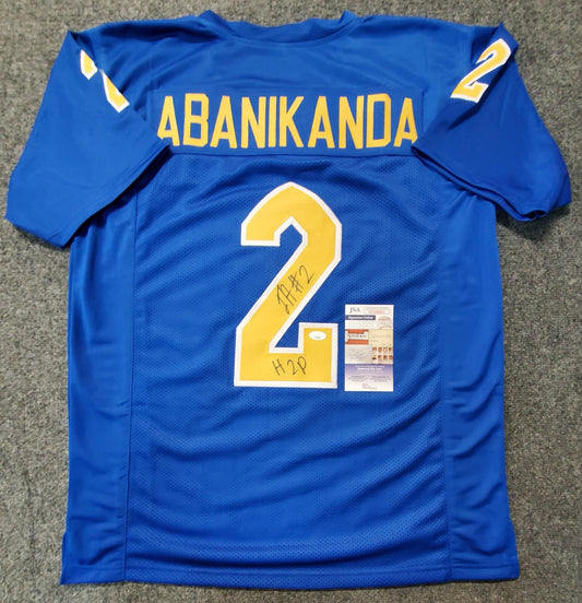 Pitt Panthers Israel "Izzy" Abanikanda Autographed Inscribed Jersey Jsa Coa