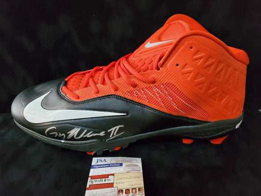 MVP Authentics Greg Newsome Ii Autographed Signed Cleat Jsa Coa 117 sports jersey framing , jersey framing