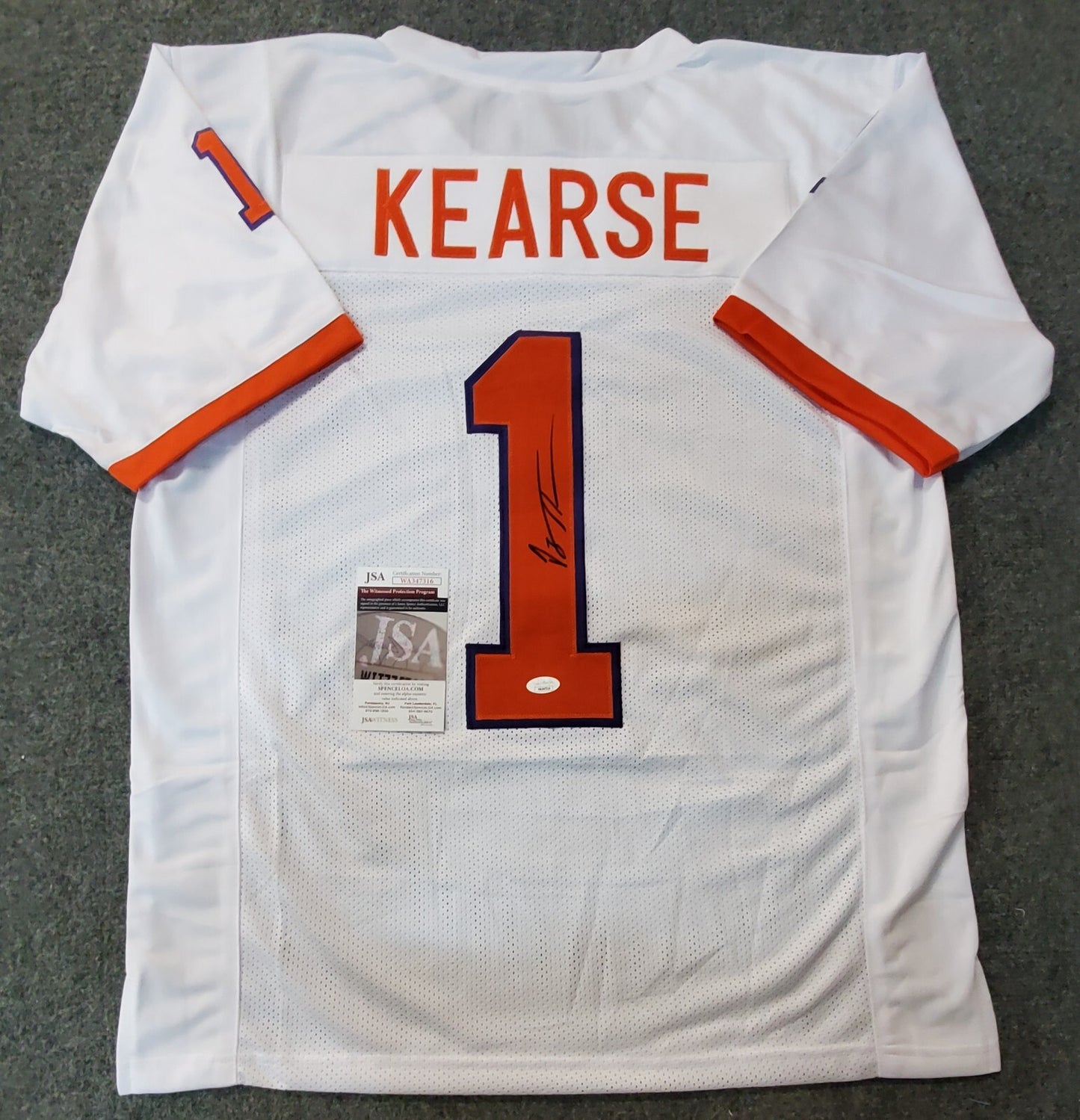 Clemson Tigers Jayron Kearse Autographed Signed Jersey Jsa Coa