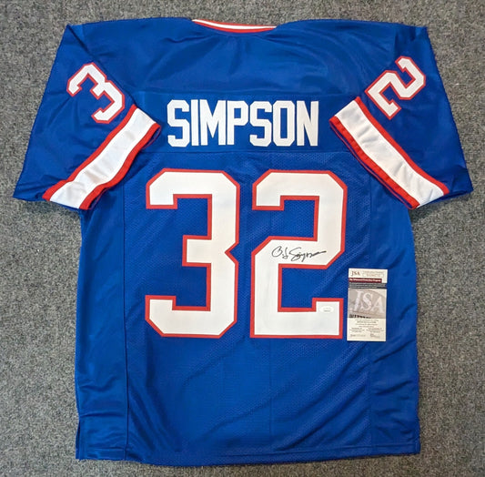Buffalo Bills Oj Simpson Autographed Signed Jersey Jsa Coa