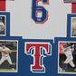 Framed Texas Rangers Josh Jung Autographed Signed Jersey Beckett Hologram