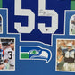 Framed Seattle Seahawks Brian Bosworth Autographed Signed Jersey Beckett Holo