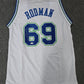 Dallas Mavericks Dennis Rodman Autographed Signed Jersey Jsa Holo