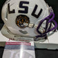 Lsu Tigers Patrick Queen Autographed Speed Mini Helmet Jsa Coa