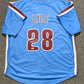 Philadelphia Phillies Albert "Sparky" Lyle  Signed Custom Jersey Beckett Holo