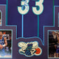 Framed Charlotte Hornets Alonzo Mourning Signed Jersey Jsa Coa