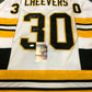Boston Bruins Gerry Cheevers Autographed Signed Inscribed Jersey Jsa Coa