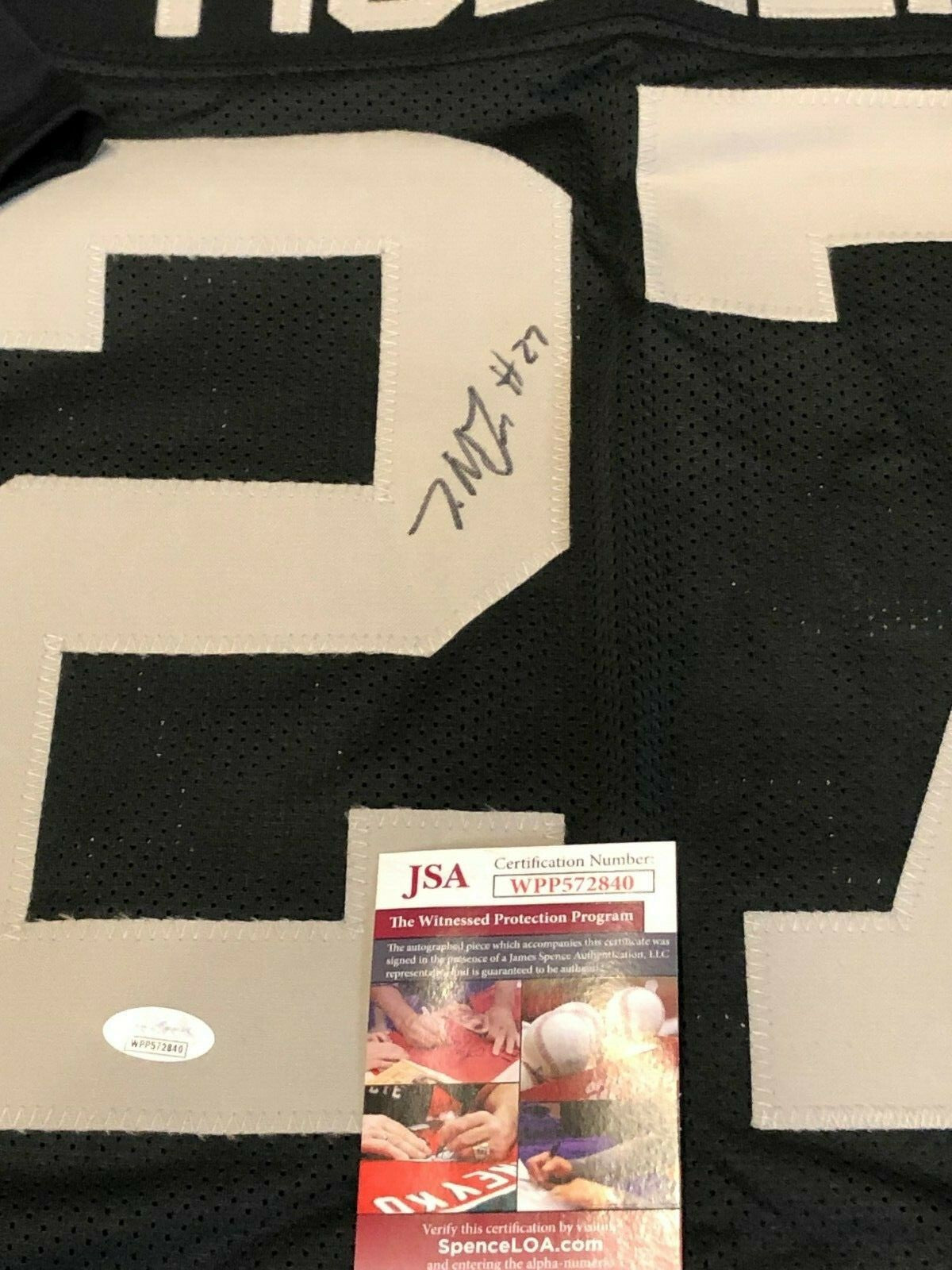 Oakland Raiders Trayvon Mullen Autographed Signed Jersey Jsa Coa