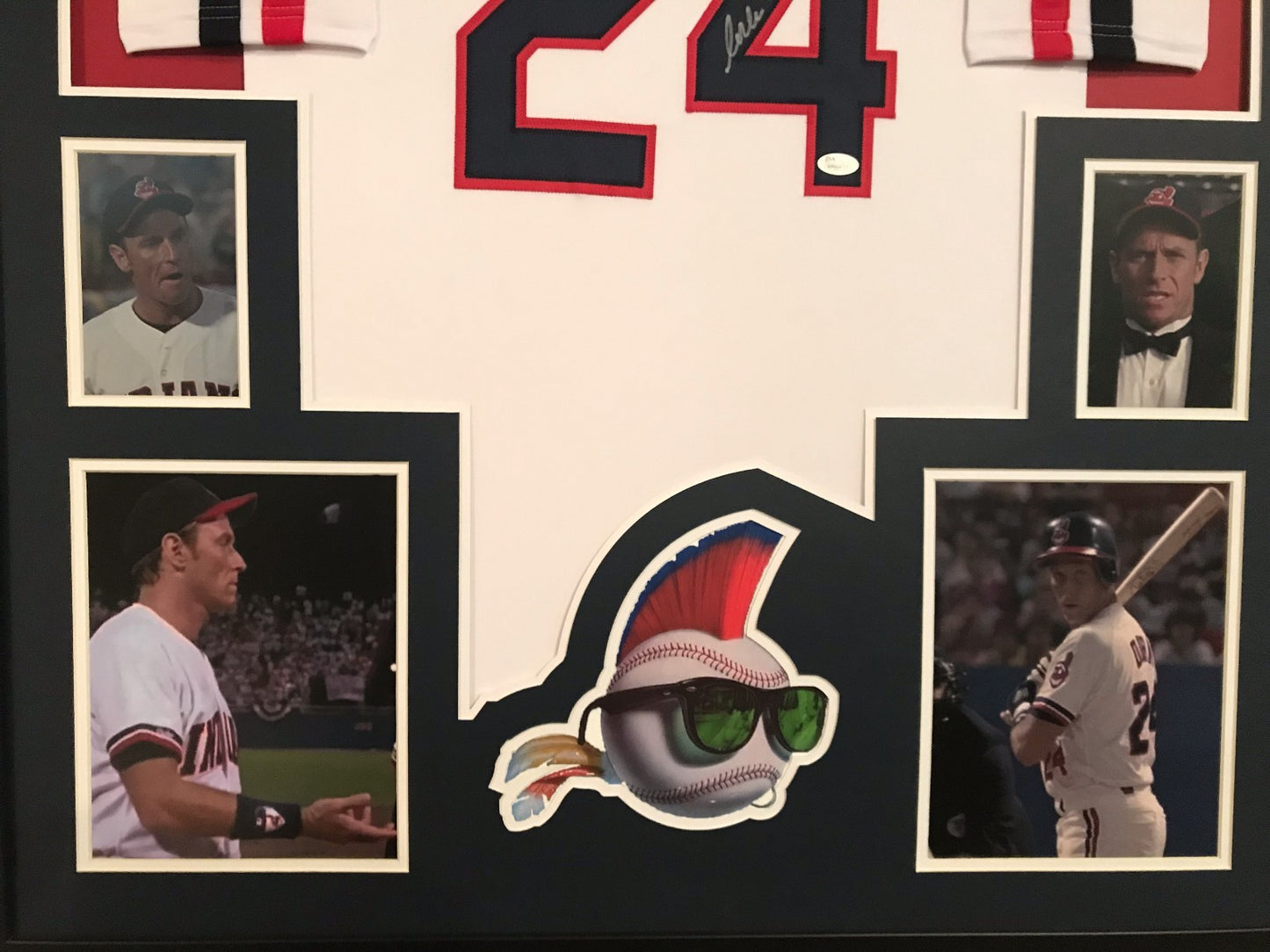 Framed Corbin Bernsen Autographed Signed Major League Indians Jersey Jsa Coa