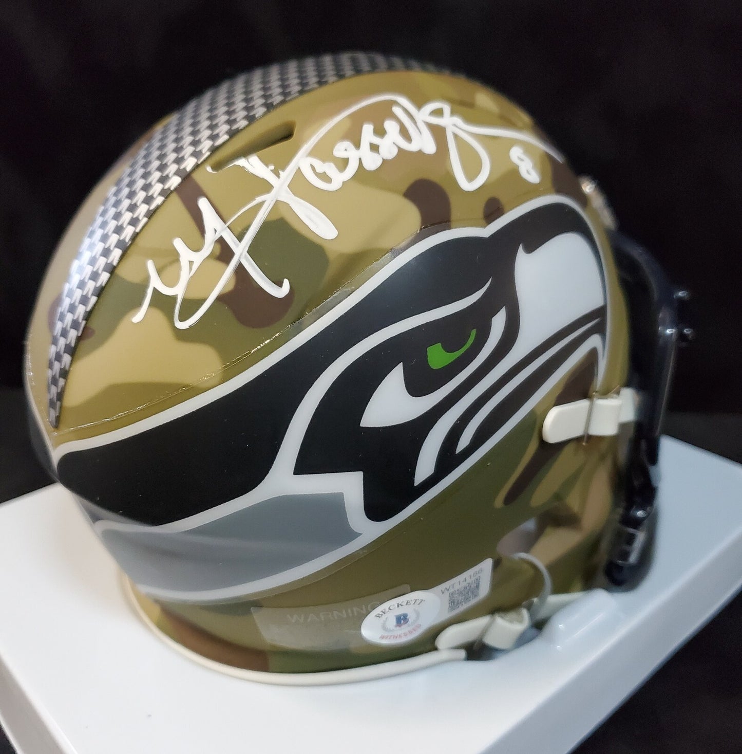Seattle Seahawks Matt Hasselbeck Signed Alt Camo Mini Helmet Jsa Coa