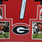 MVP Authentics Framed Georgia Bulldogs D'andre Swift Autographed Signed Jersey Jsa Coa 450 sports jersey framing , jersey framing