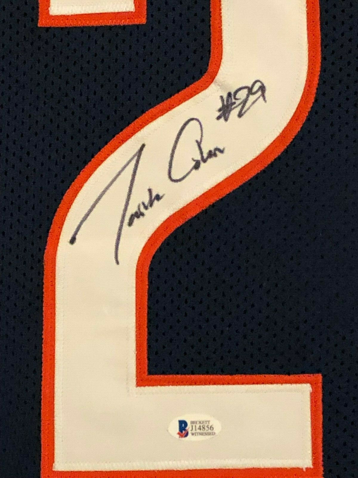 Framed Chicago Bears Tarik Cohen Autographed Signed Jersey Beckett Coa
