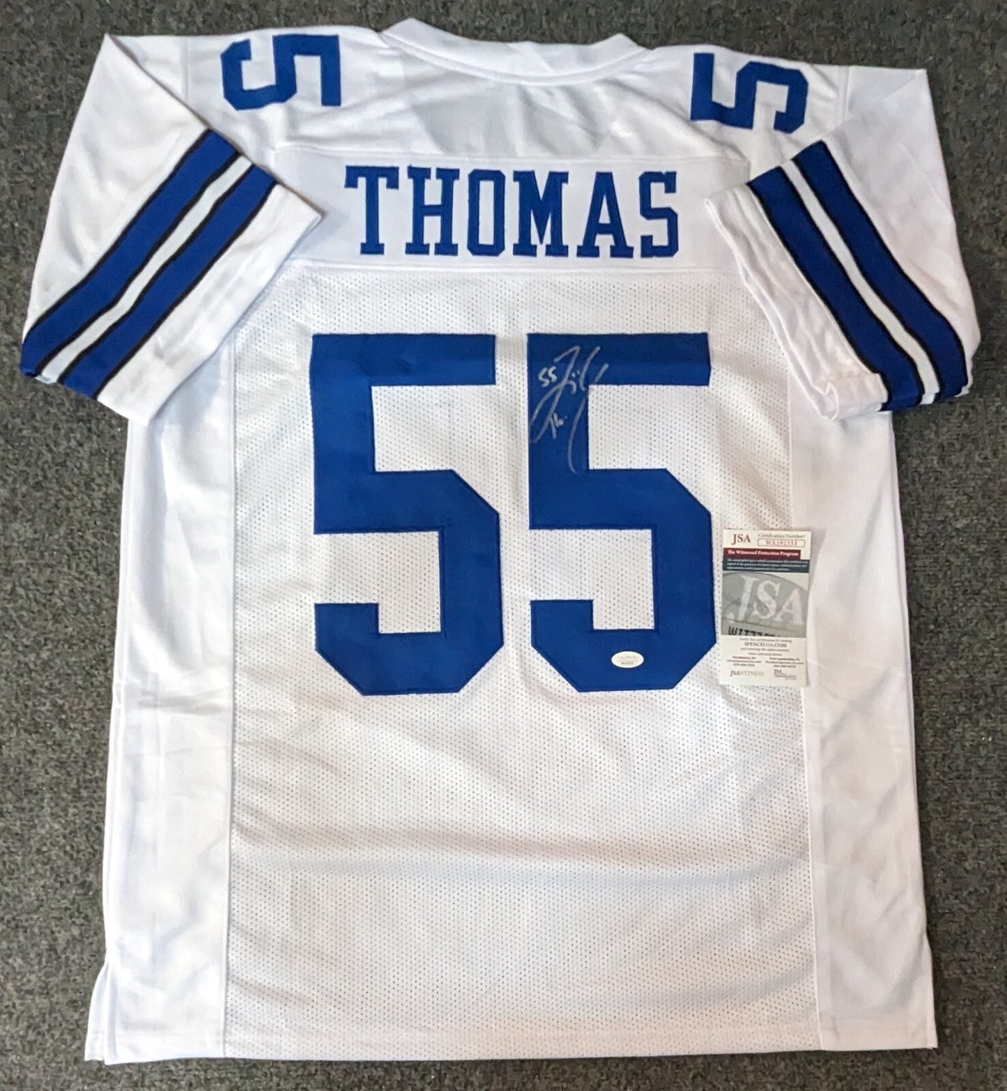 Dallas Cowboys Zach Thomas Autographed Signed Jersey Jsa  Coa